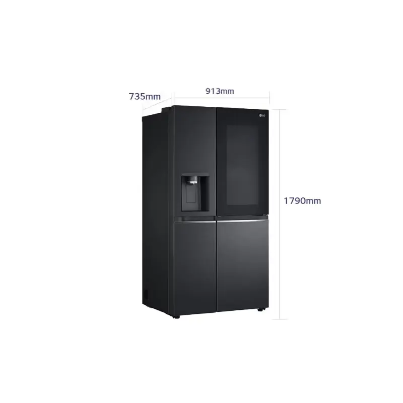 REFRIGERADORA LG SIDE BY SIDE DE 22.4P³ INSTAVIEW DOOR IN DOOR CRAFT ICE VS25XHWCB